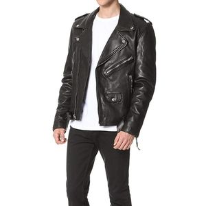BLK DNM MENS LEATHER JACKET 5- XXL-NWT